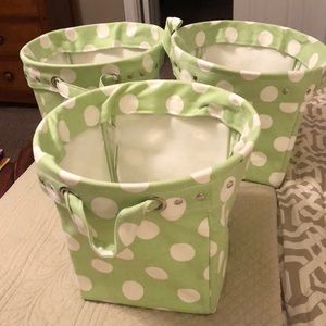 pottery barn canvas storage